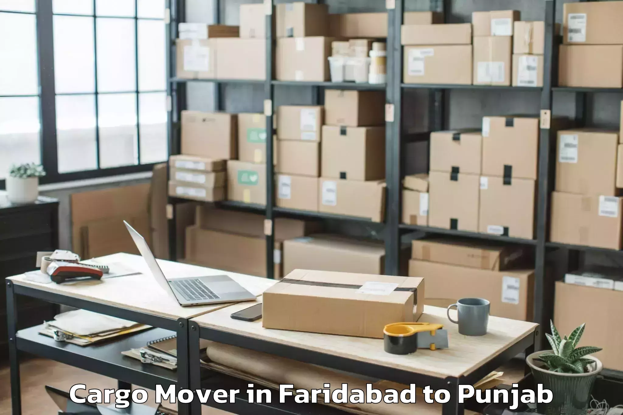 Easy Faridabad to Nurpur Kalan Cargo Mover Booking